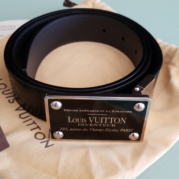 Louis Vuitton Other - Louis Vuitton Inventeur Reversible Leather Belt 90